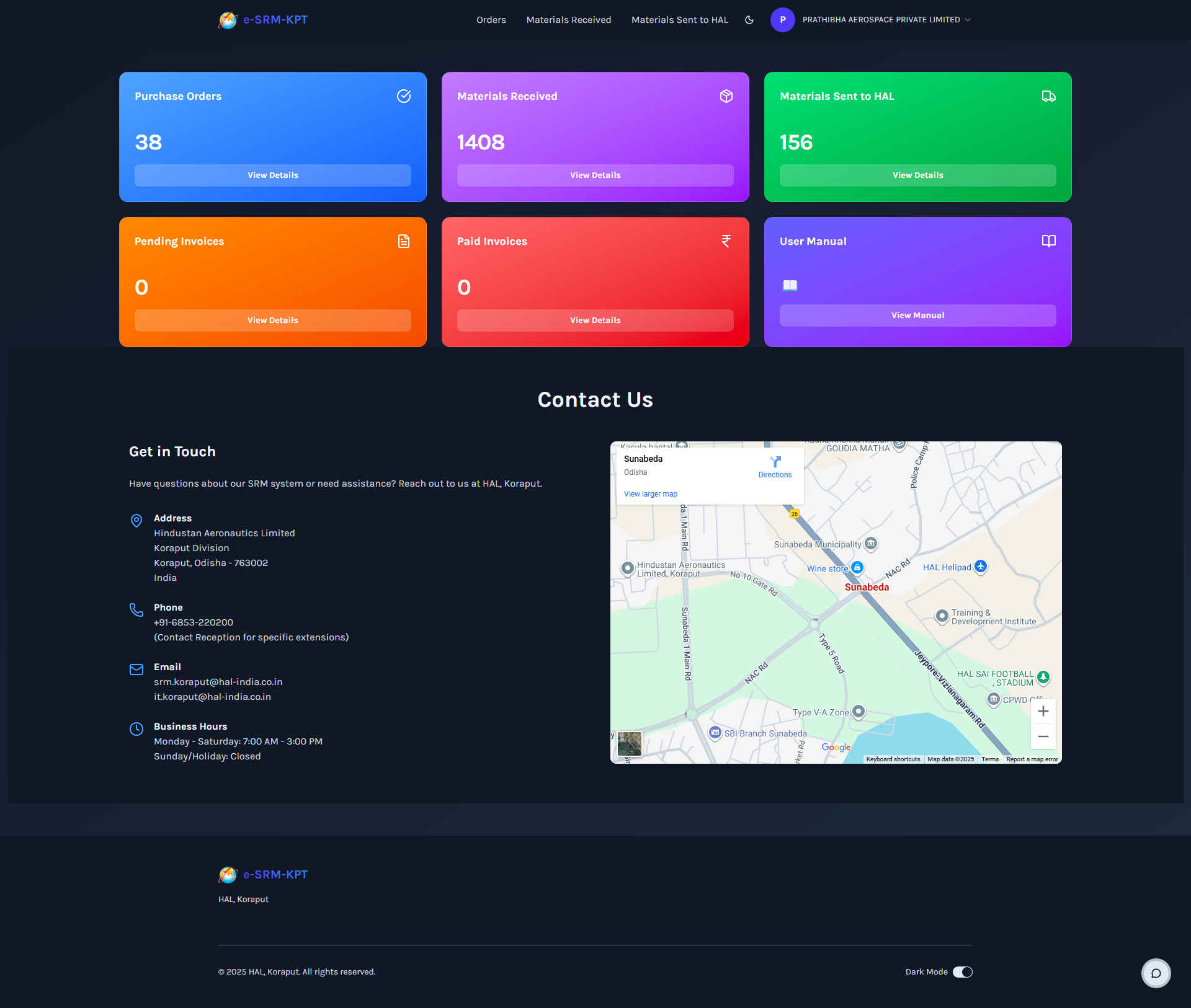 Purchase Orders List